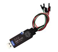 Uxsjakjsd Convertidor USB A TTL Serie UART, Controlador Gratuito, Depuración, Comunicación, Descarga, Módulo, Chip Convertidor CH343G