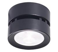 Uxsjakjsd de Techo Plegable LED de 7 W con Montaje en Aluminio, Ideal para Uso Doméstico y Comercial, Color Negro.