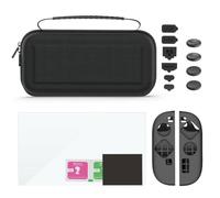 Uxsjakjsd Estuche de Transporte para Switch 2, Kit de Accesorios 9 en 1, de Silicona con Asa y Protector de Pantalla A Prueba de Polvo.