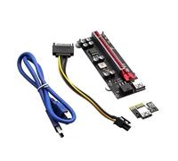 Uxsjakjsd Extensor PCIE X1 A X16, Cable Elevador PCI-Express para Adaptador de Tarjeta Gráfica, Elevador PCI-e USB 3.0 para Computadora de Escritorio