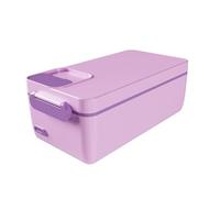 Uxsjakjsd Fiambrera Eléctrica Portátil Inalámbrica con Calentador de Alimentos, Recipiente Extraíble de Acero Inoxidable, Fiambrera Térmica para Viajes, Color