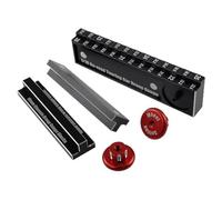 Uxsjakjsd Herramienta para Regla de RC de 20-25 Mm, Bloques de Caída de Chasis de 10 Mm, Rueda de Medición Desmontable Magnética para Vehículos RC 1/10.