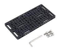 Uxsjakjsd Instalación de Bloque de Riel Guía para Jaula de Cámara de Queso, Placa de Instalación Rápida con Conexión Porosa de 1/4 Pulgadas A 3/8 Pulgadas.