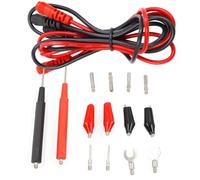 Uxsjakjsd Kit de 16 Cables de Prueba para Multímetro, Juego de Cables de Prueba de Repuesto + Pinzas de Cocodrilo, Conectores Banana y Sondas de Prueba para Multímetro.