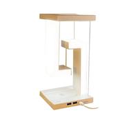 Uxsjakjsd Lámpara de Escritorio LED Flotante con Diseño de Carga Inalámbrica y Control Táctil, Luz Decorativa para Dormitorio.