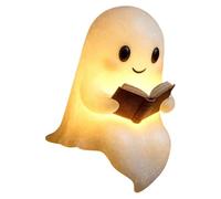 Uxsjakjsd Lámpara de Lectura Fantasma con Forma de Libro, Luz LED 3D, Decoración de Halloween para Dormitorio, Estantería, Fiesta L