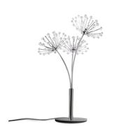 Uxsjakjsd Lámpara de Mesa con Forma de de Cristal de 6 W, Lámpara de Mesa LED con Forma de de Cristal, Luz Cálida con Interruptor de Botón, Enchufe de la UE