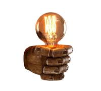 Uxsjakjsd Lámpara de Pared de Resina Estilo Nórdico Retro con Puño Izquierdo, Apliques de Pared, Decoración del Hogar, Luz para Restaurante, Bar, Mano Izquierda.