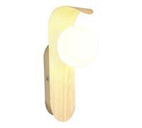Uxsjakjsd Lámpara de Pared Minimalista de Estilo Nórdico, Lámpara de Hierro, Lámpara LED de Pared para Cocina, Comedor y Pasillo, Color Madera.