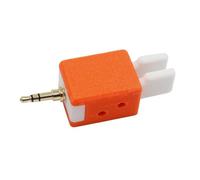 Uxsjakjsd Llave de Doble CW, Llave Doble Automática, Código Morse, Mini, Multiusos, Resistente, Color Naranja.
