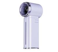 Uxsjakjsd Mini Ventilador Digital Portátil con 199 Niveles de Velocidad, Refrigeración por Vapor de Hielo, Recargable por USB, Pantalla Inteligente para Exteriores. A
