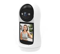 Uxsjakjsd Monitor de con Video WiFi de 2,8 Pulgadas, Cámara de Vigilancia IP de 8 MP, Pantalla IPS, Detección de Sonido, Cámara PTZ HD para Casa Inteligente, Enchufe de la UE
