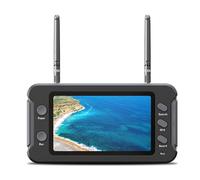 Uxsjakjsd Monitor FPV 5.8G con DVR, 40 Canales, Pantalla LCD de 4,3 Pulgadas, 16:9, NTSC/PAL, Búsqueda Automática, Grabación de Vídeo, Multicóptero RC FPV.