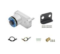 Uxsjakjsd Motor Reductor de CC con Codificador Tipo L y Engranajes Totalmente Metálicos, Mejor Antiinterferencia Magnética para Chasis de Vehículo con Ruedas. Kit D