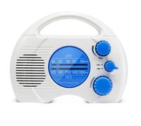 Uxsjakjsd Nueva Radio Portátil para Ducha de 4 Niveles, Resistente Al Agua, Miniradio Am FM, Radio para Baño con Tarjeta Enchufable
