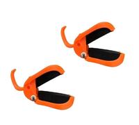 Uxsjakjsd Organizador de Aparejos con Agarre Seguro, 2 Piezas, Clip para Caña de Pescar, Fijación Automática, Soporte Multifuncional para Cañas de Agua Dulce, Color Naranja
