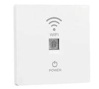 Uxsjakjsd Panel Enrutador WiFi 6 de Pared de 1000 Mbps, Punto de Acceso Tipo 86 con 110 V-220 V para Cobertura de Red en en Toda la Casa.