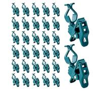 Uxsjakjsd Paquete de 100 Soportes Rápidos Ajustables para Luces E12 y E17, Clips para Exteriores para Instalación en Tejas y Canalones