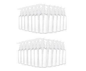 Uxsjakjsd Paquete de 24 de Viaje Transparentes de 3,4 Oz/100 Ml, Botella Dispensadora de LocióN para Agua, Aceite de Masaje, Champú