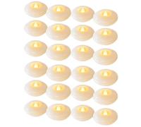 Uxsjakjsd Paquete de 24 Velas Flotantes LED Sin Llama, 200 Horas de Funcionamiento A Batería, Resistentes Al Agua, para Jarrones Cilíndricos.