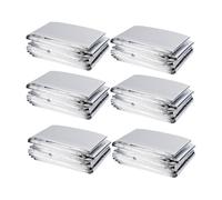 Uxsjakjsd Paquete de 6 Películas Reflectantes Plateadas Grandes, de Alta Reflectividad, Mantienen el, Perfectas para el Crecimiento de Plantas y Maratones.