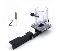 Uxsjakjsd Para Máquina Recortadora de 65 Mm, 2 en 1, Soporte Ranurado, Sujetadores Invisibles, Localizador de Perforaciones para Paneles de Armario, Aluminio.