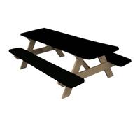 Uxsjakjsd para Mesa de Picnic con Fundas para Bancos, Manteles Elásticos Impermeables para Mesas Rectangulares para Camping, Autocaravanas y Exteriores.