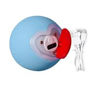 Uxsjakjsd Pelota Vibratoria para Perros con Forma de Corazón, Pelota Rodante Automática, Juguete para Rebotar para Mascotas Recargable por USB para Cachorros Pequeños, Medianos y Grandes