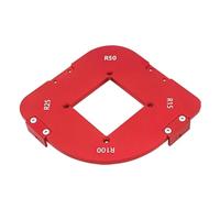 Uxsjakjsd Plantilla de Posicionamiento de Ángulo de 4 en 1, Plantilla de Radio de Esquina Redondeada, Plantilla de Enrutador, Plantilla de Alta Precisión para Carpintería.