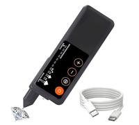 Uxsjakjsd Probador de Diamantes Recargable con Pantalla LCD y Luz Ultravioleta: Herramienta de Prueba de Joyas, Opción Electrónica para Principiantes.