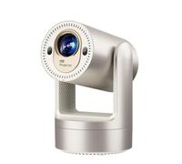 Uxsjakjsd Proyector Full HD 1080P Compatible con 200ANSI, Android 9.0, Enfoque Automático y Eléctrico, Batería Integrada, Enchufe Plateado de la UE.