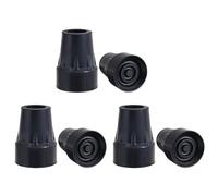 Uxsjakjsd Puntas de Muleta, Puntas de BastóN de Goma Antideslizantes de Alta Resistencia de 7/8 Pulgadas, Tapas de Repuesto para Pies de BastóN, Almohadillas de Muleta, 6 Piezas
