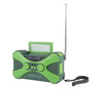 Uxsjakjsd Radio de Emergencia de 5200 MAh, Radio Solar de Manivela, Radio Portátil con Cargador de Teléfono, Linterna LED de Emergencia para Exteriores.