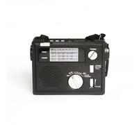 Uxsjakjsd Radio de Emergencia Portátil con Alerta Meteorológica y Carga para Celular, Funciona con Manivela y Batería.