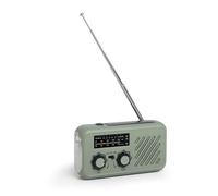 Uxsjakjsd Radio Meteorológica con Am/FM/, Energía Solar y de Manivela, Linterna LED, Alarma SOS para Emergencias Al Aire Libre.