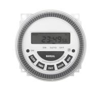 Uxsjakjsd Relé de Tiempo de Intervalo de 1 Segundo Interruptor Temporizador Digital de Encendido/Apagado Desmontable con Cubierta de 10 A Desmontable