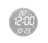 Uxsjakjsd Reloj Electrónico Digital con Calendario, Reloj de Pared para Sala de Estar, Reloj Inteligente Colorido B