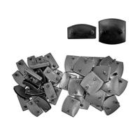 Uxsjakjsd Tapas Centrales o Tapas de Extremo de Plástico de Repuesto para Listones de Cama de 54 X 9 mm, Color Negro, para Sujetar Listones de Madera y Asegurar la Base de la Cama.