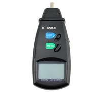Uxsjakjsd Taquímetro DT-6235 Tacómetro de Contacto DT6235B Tacómetro Portátil Pantalla LCD con Retroiluminación Azul Rango de Prueba: 2,5 RPM A 99.999 RPM (Revoluciones por Minuto)