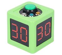 Uxsjakjsd Temporizador Digital de Cubo de 4 Lados de 1,4 Pulgadas con Cuenta Regresiva para Póker, Ajedrez y Casinos Privados, Color Verde.