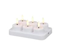 Uxsjakjsd Velas LED Sin Llama con Pilas, Creativas, para Halloween, Navidad, Fiestas, 6 Unidades
