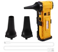 Uxsjakjsd Ventilador Turbo de Mano con Luz, 110.000 RPM, Velocidad Ajustable, Secador de Pelo, Aspiradora, Soplador de Aire, Motor Sin Escobillas B