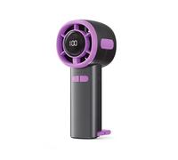 Uxsjakjsd Ventilador Turbo Portátil de 100 Velocidades, Mini Ventilador de Mano con Gancho para Senderismo, Recargable Tipo C, Enfriador de Aire de Escritorio B