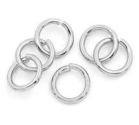 UXvohkudg Stainless Steel Open Jump Rings | Gold/Steel Multiple Sizes for DIY Necklace Bracelet Jewelry Making