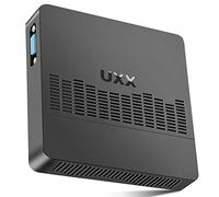 UXX Mini PC Celeron N3350 Micro PC 64GB eMMC, Computer 4K HD and VGA Dual Display, BT, Dual WiFi, USB3.0, LAN, VESA, per Ufficio/Casa (Gray)