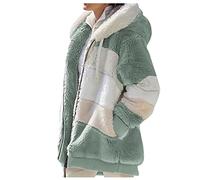 uxxnjfg Abrigo Mujer Invierno Rebajas Parka Chaqueta Polar Mujer Tallas Grandes Navidad Ropa Mujer Otoño 2024 Elegantes Sudaderas Regalos para Mujer Chaqueta Festival Outfit 103(Verde,M)