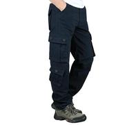uxxnjfg Compra Online, Pantalon Trabajo Hombre Trekking Cargo Tallas Grandes Pantalones Senderismo Militar Camuflaje Pantalón con Bolsillos Elasticos Ropa Deportiva Hombre Marina de Guerra M