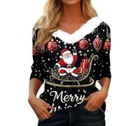 uxxnjfg Jersey Mujer Invierno, Jersey Mujer Invierno Navideño Rebajas Ugly Christmas Sweater Tallas Grandes Lana Reno Sweater Camiseta Festival Outfit Regalos Originales para Mujer M