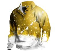 uxxnjfg Mis Pedidos Realizados, Jersey Navideño Hombre Invierno Pareja Familia Sudadera Navidad Hombre Reno Punto Sudadera Ropa Trabajo Hombre 2024 Festival Outfit Regalos para Hombre Oro XL