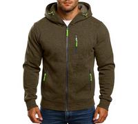 uxxnjfg Sudadera Hombre con Capucha Deportiva Chaqueta Hombre Invierno Polar Termicas Básica Jersey Sudadera Ropa De Trabajo Entretiempo Casual Sueter Sweatshirt(Verde del ejército,L)